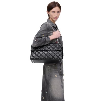 THE QUILTED XL DUAL CONVERTIBLE SHOULDER BAG